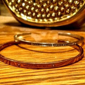 Michael kors Gold and Silver Cuff Bracelets